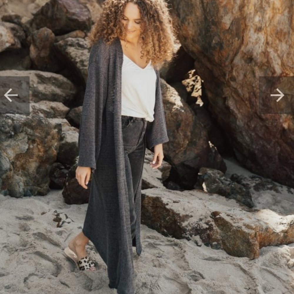 CJLA cream knit cardigan/duster